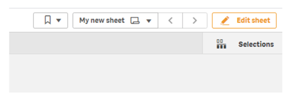 Qlik Sense - ny release - Redigering/Edit sheet